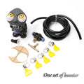 Turbo car blow-off valve decorative doll kit with pressure regulating valve and installation components