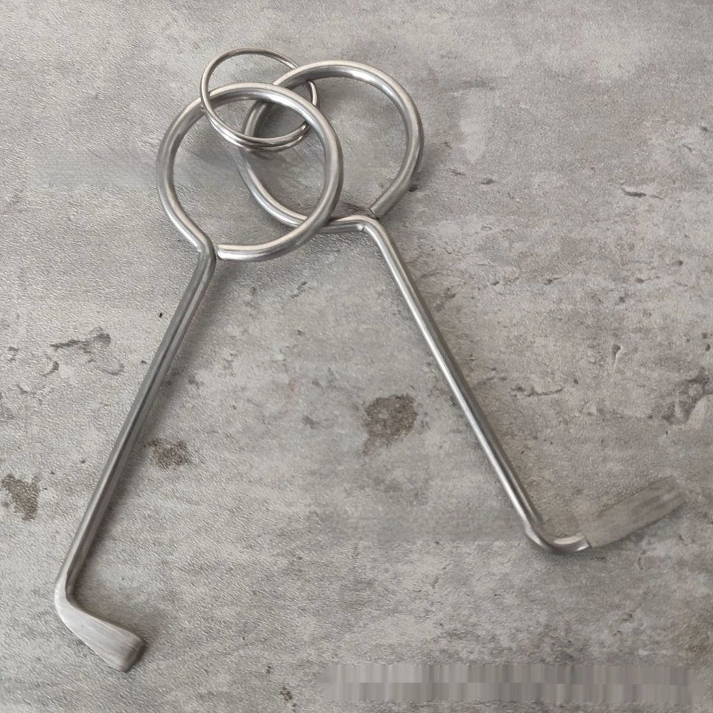 Two alloy wrench tools in a portable set for household repairs