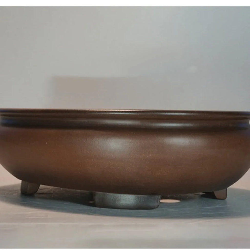 Handmade purple sand desktop flowerpot measuring 58cm tall with classical styling for indoor decoration