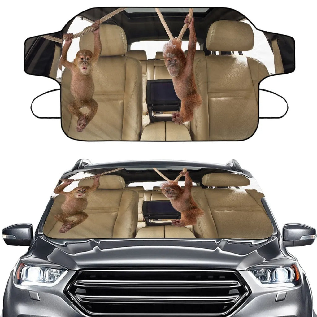 Car snow protection front gear cover made from aluminium film foam polyester fabric