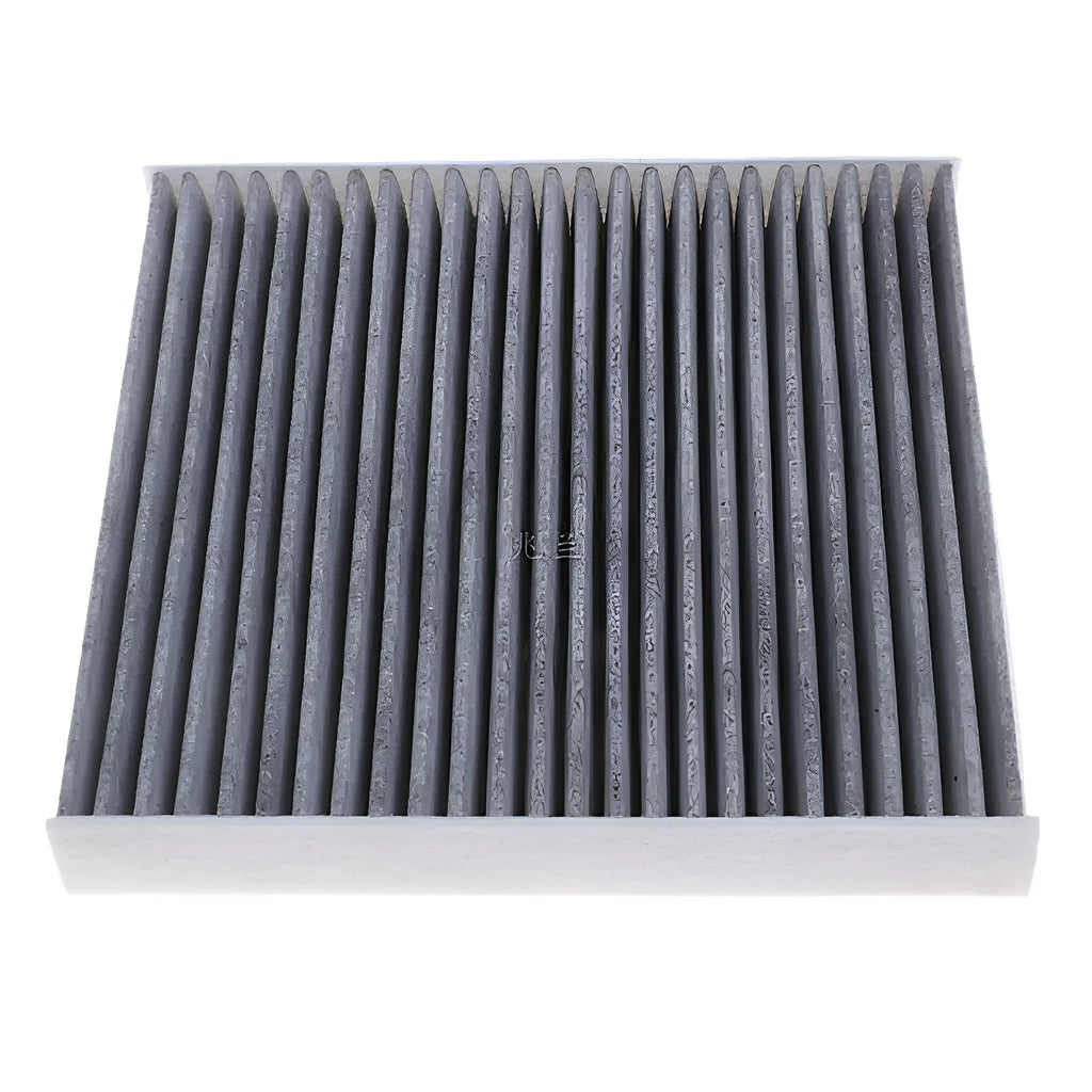 Grey grid car air conditioning filter for Geely GL GS models, dimensions 215x210x30mm