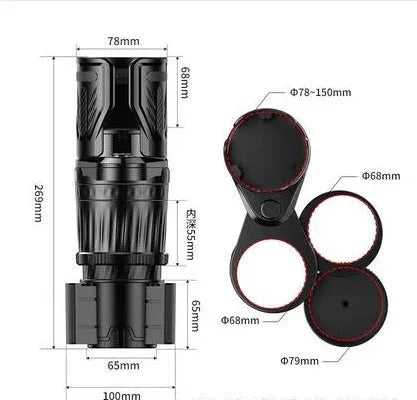 One Point Four car water cup holder with retractable base in carbon fibre black