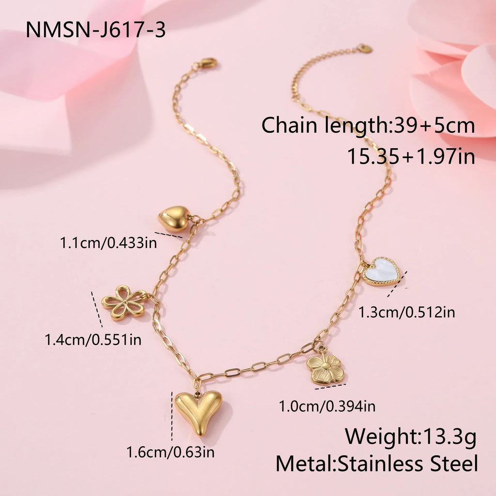 Gold plated stainless steel necklace with geometric sun pendant on adjustable 41-50cm chain