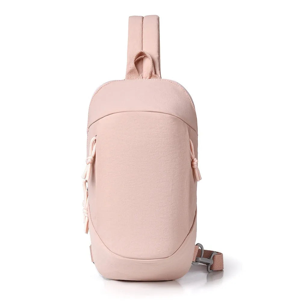 Girls outdoor nylon crossbody bag with mobile phone compartment in six colour options