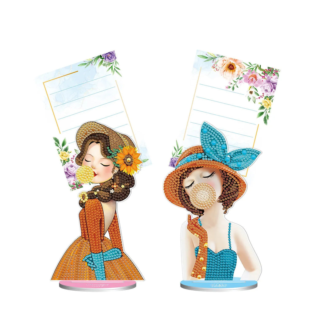 Handmade American-style diamond painting decorative note clip for restaurant display