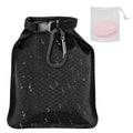 Waterproof mesh soap bag with quick-drying bubble net design measuring 17x13 cm