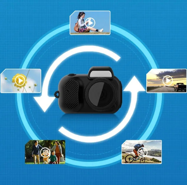 Black Y3000 HD sports camera with 0.96-inch display screen compact size for outdoor recording