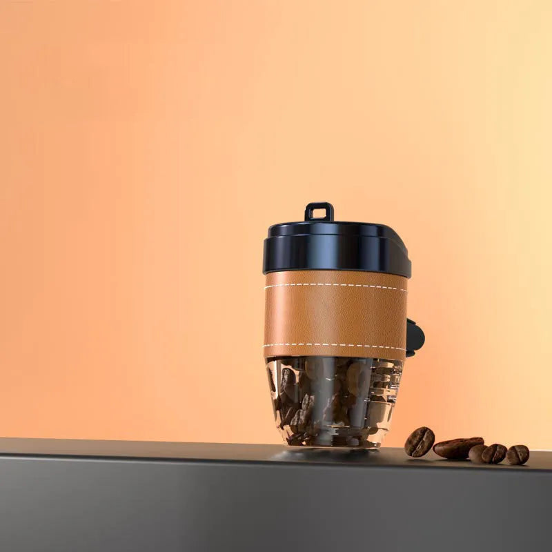 Solid plastic car air freshener shaped like a coffee cup in various colours.