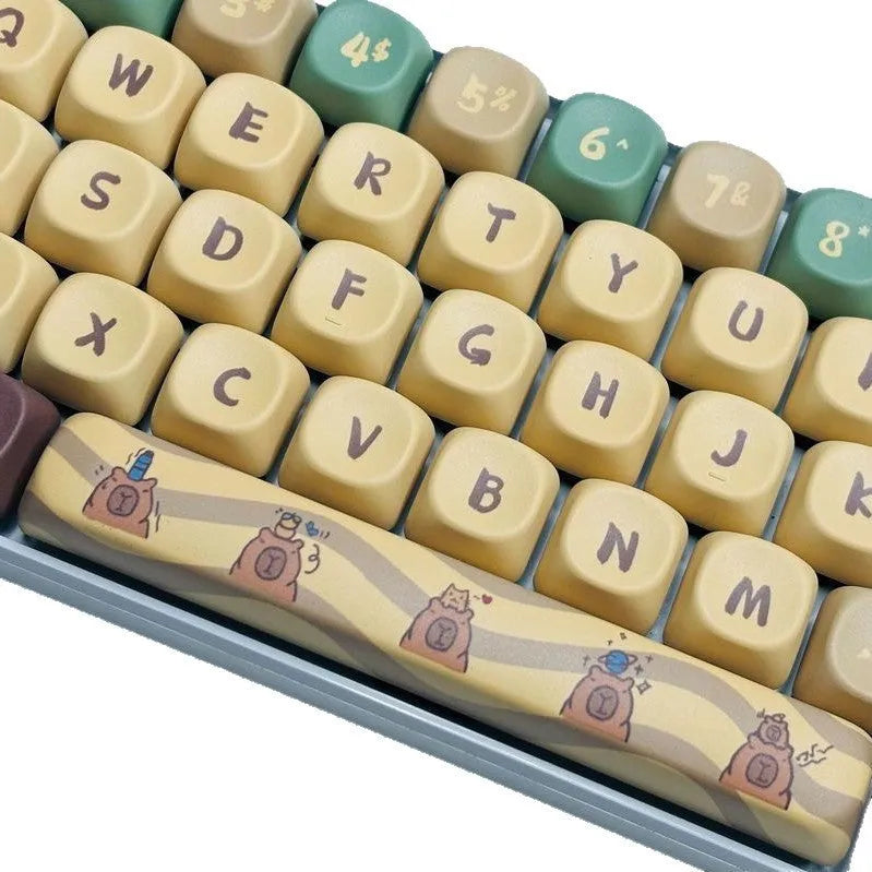 Capabala 130-key ABS mechanical keyboard keycap set with MOA height profile