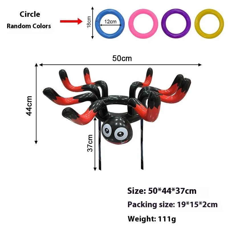 Ghost festival inflatable octopus ferrule throwing toy in multiple colour options for teenagers