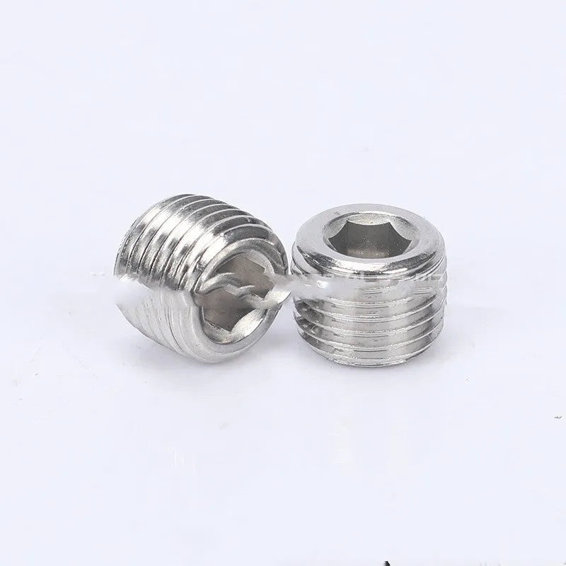 Stainless steel hexagon plug for 3/8 BSP pipe bulkhead fittings