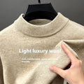 Men's half turtleneck wool jumper in fine yarn regular fit available in ten colours