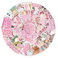 50 Christmas decoration stickers waterproof cute style for car phone laptop guitar 4-8cm