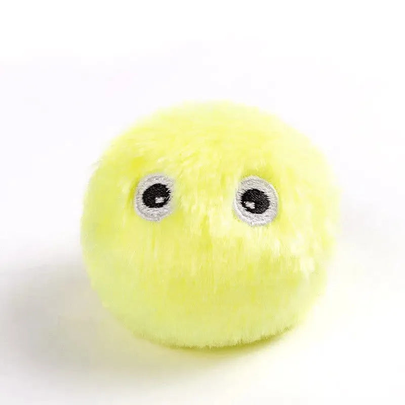 55mm interactive pet toy ball in blue, pink or yellow with animal sounds and gravity sensor