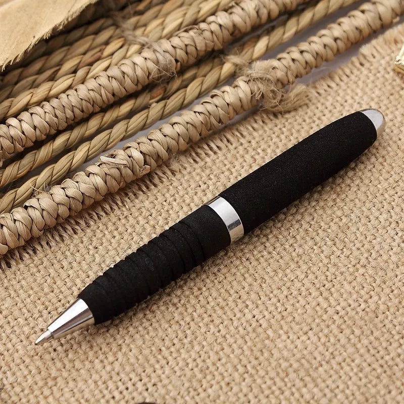 EVA metal cap mini ballpoint pen with 1.0mm tip in compact 112mm size