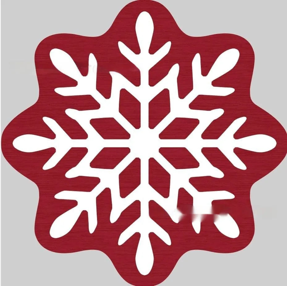 Christmas printed polyester carpet in square format with festive blanket design