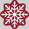Christmas printed polyester carpet in square format with festive blanket design