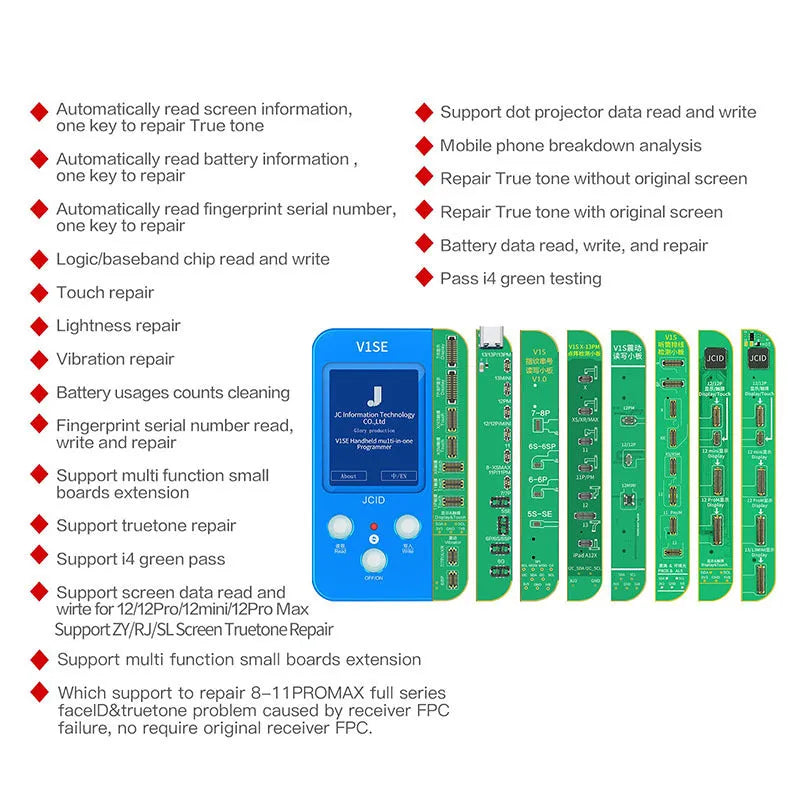 Original Color Repair Instrument plastic detector for V1SE and Sincere phone screen lattice line and IC fault testing