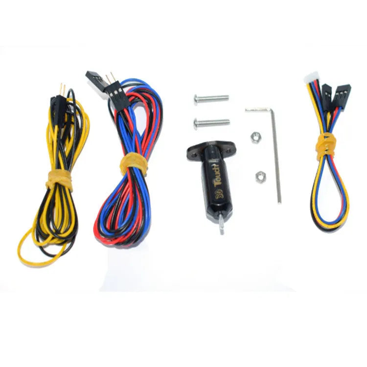 3D Touch sensor for 3D printer auto bed levelling, black plastic probe with dimensions 20 by 10 by 3.7 cm