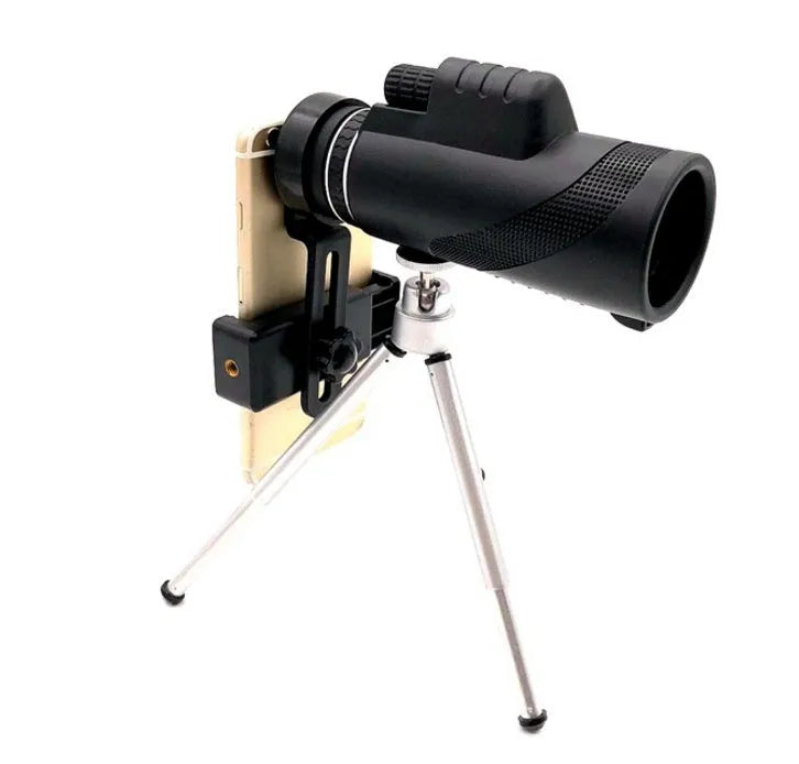 Black HD 40x60 monocular telescope with 40x magnification and waterproof design.