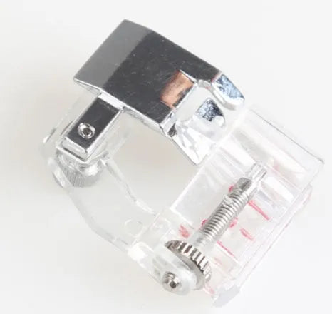 Bias binder presser foot attachment for domestic sewing machines with snap-on mechanism