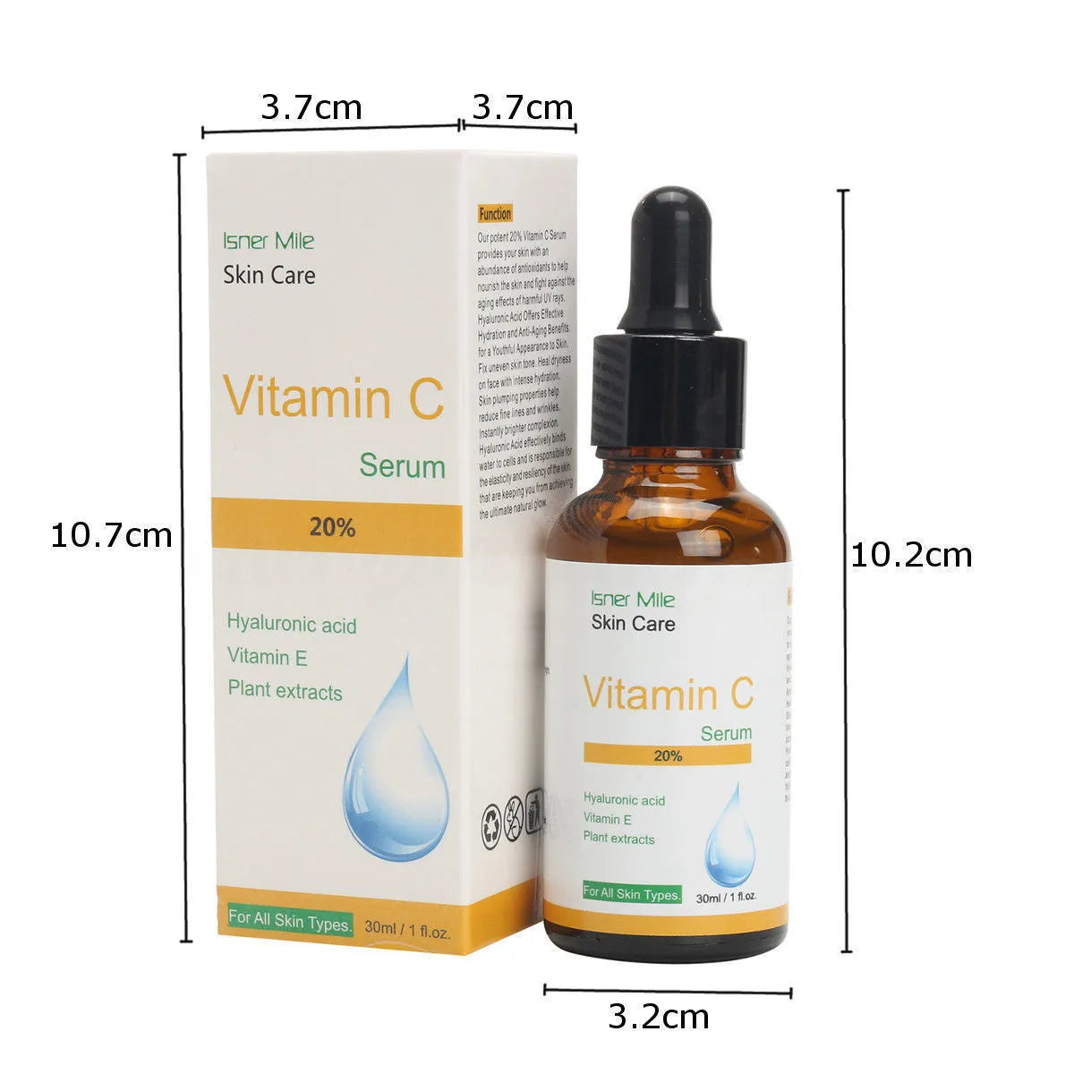 30ml Vitamin C undiluted essence skincare product for uneven skin tone