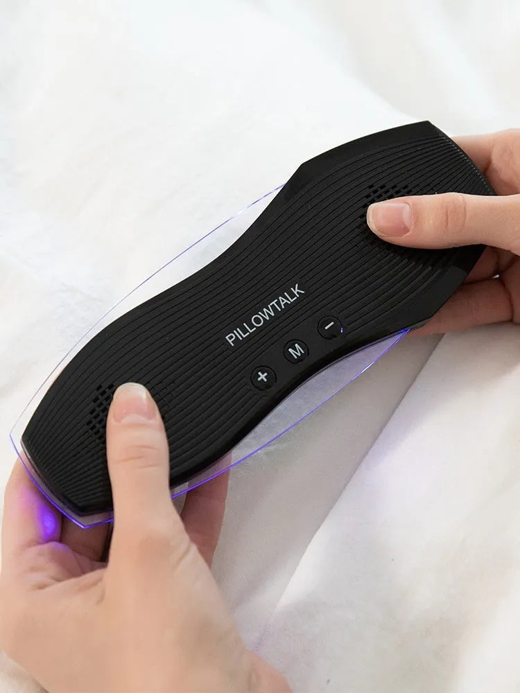 Black true wireless in-ear headphones for sleep with Bluetooth connectivity and built-in microphone