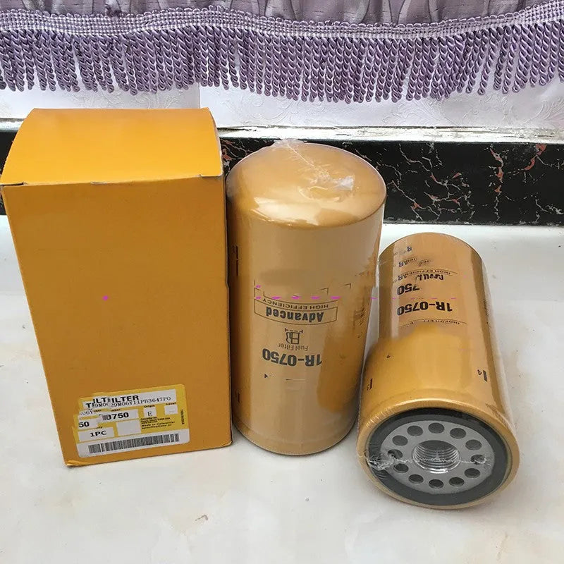 1R-0750 fuel filter cartridge with filter paper element for diesel oil systems