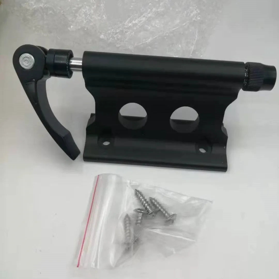 Silver metal quick release fixing clip for bicycle front fork