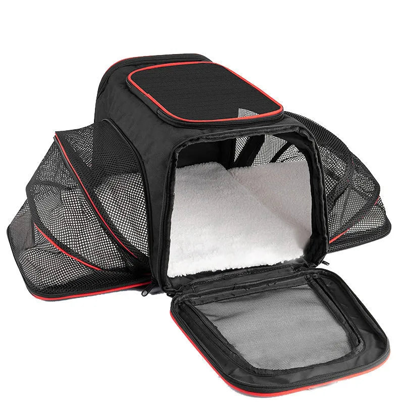 Portable cat carrier bag in 600D cation fabric with small and large size options