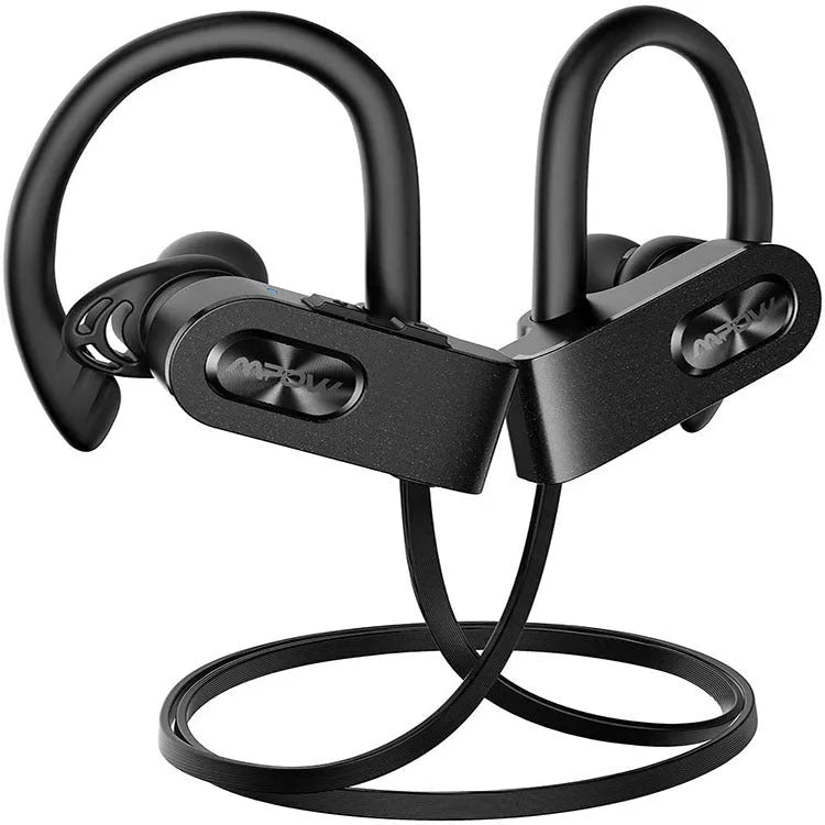 Flame2 Bluetooth headset in hanging ear design showing black, pink and red colour options