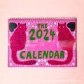 Cat-themed 2024 and 2025 wall calendar planner with monthly pages for home or office