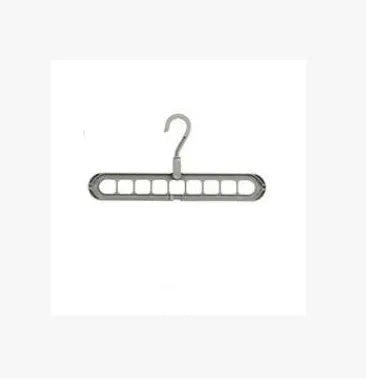 Plastic clothes hanger with rotating hook in pink colour