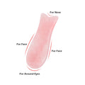 Natural Jade Face Scraping Gua Sha Tool Beauty Massage Stone 6.3cm x 4.5cm Facial Skin Care Muscle Relaxation Green Pink Multi-Colour Options