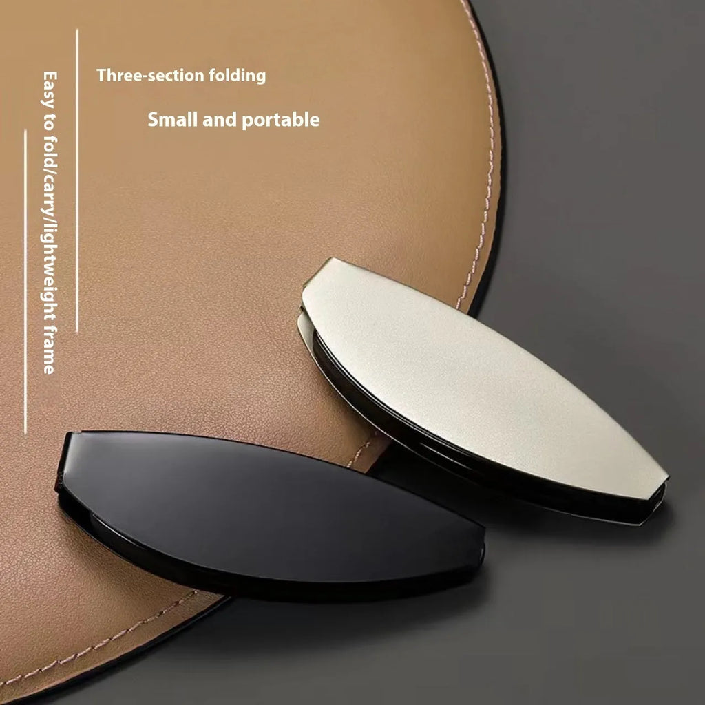 Black retro-style folding reading glasses for men, shown open and folded for pocket storage.