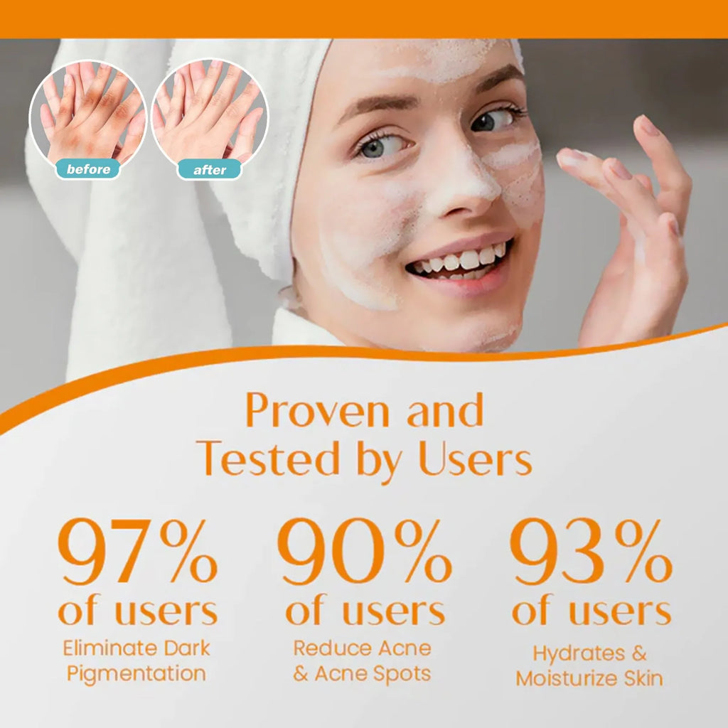 A 100g whitening vitamin body care cleaning soap bar with kojic acid and botanical extracts