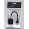 HDMI to VGA female adapter cable with 0.3 metre black copper wire