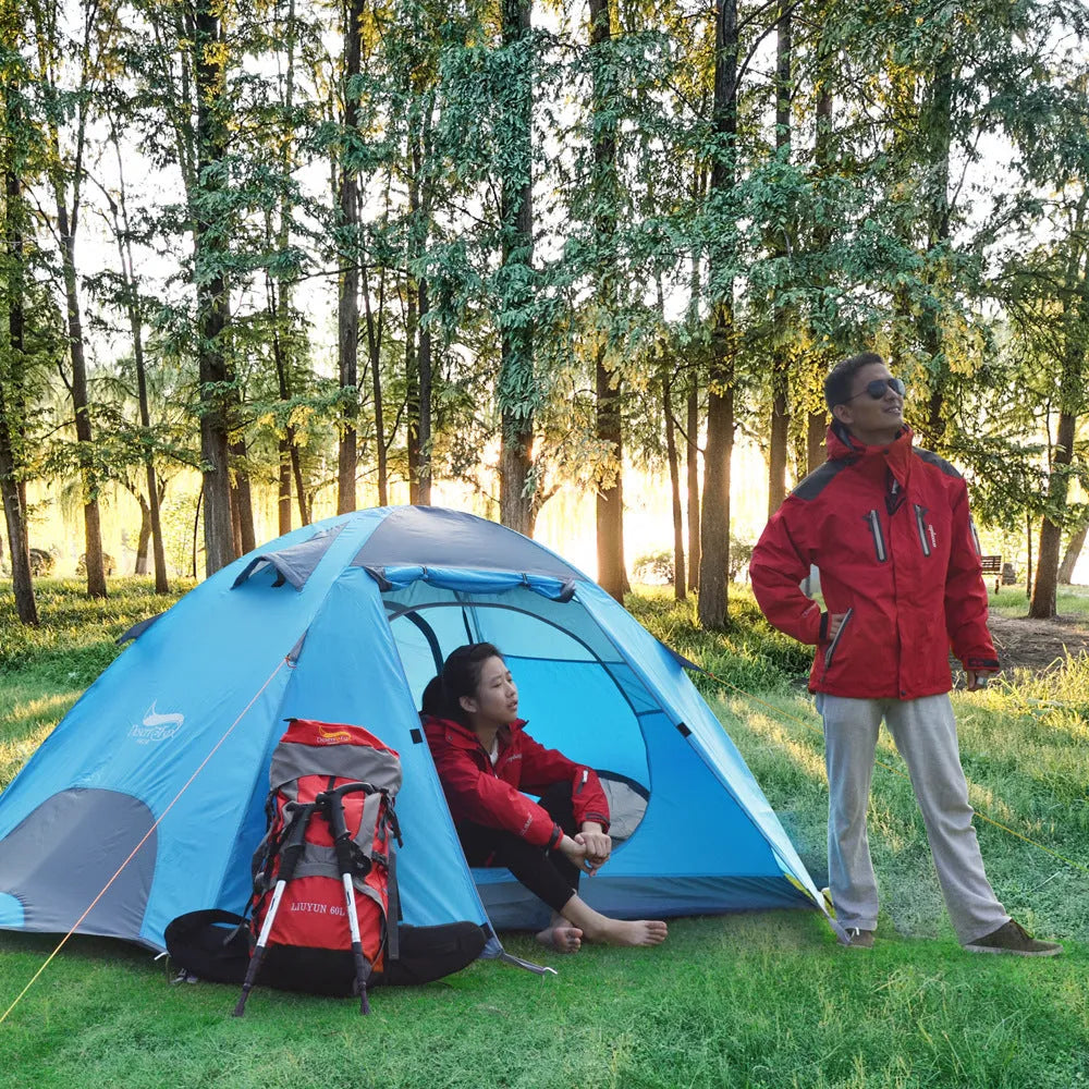 Wild Couple 3-person dome tent in grass green with aluminium poles and waterproof flysheet