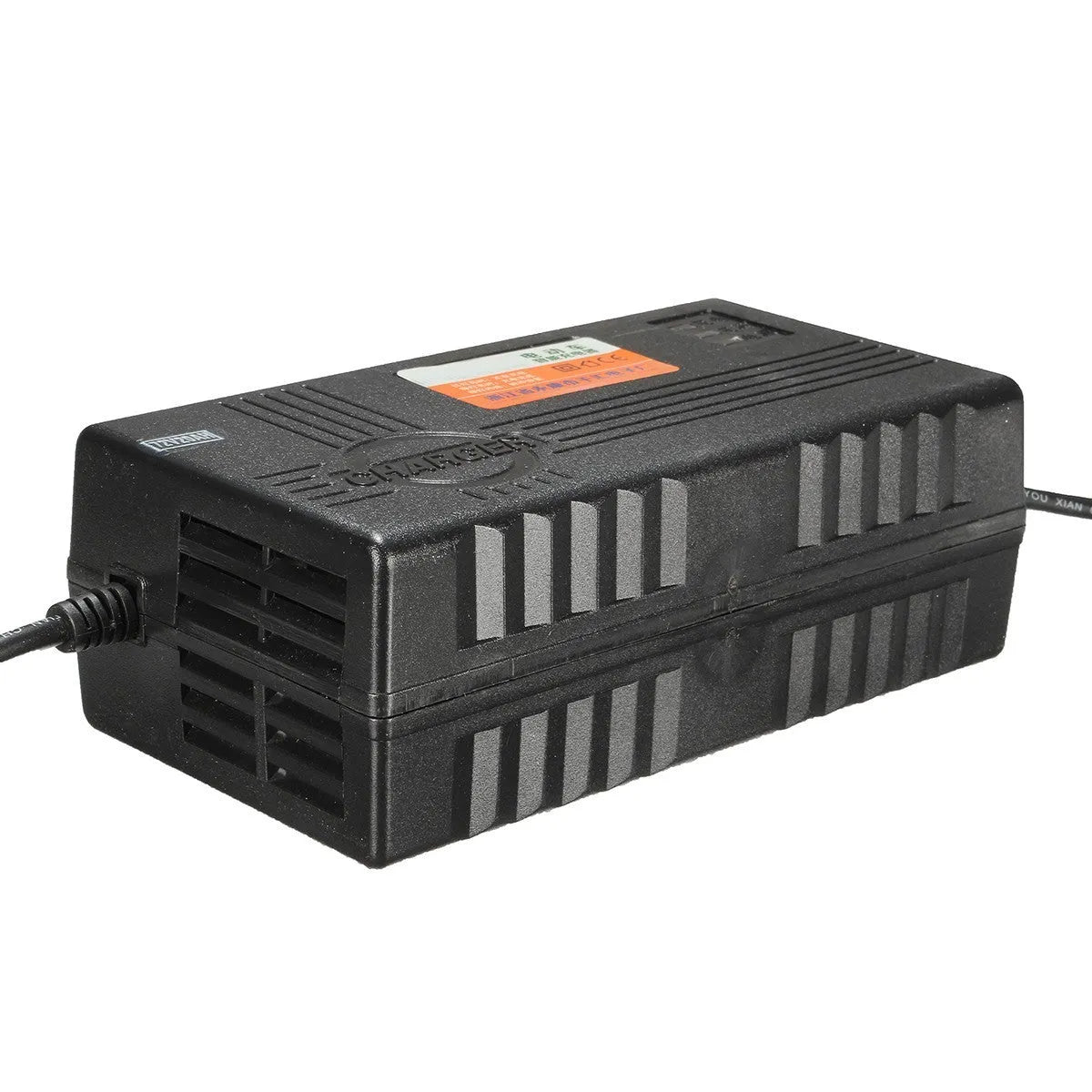 Black 72V20AH electric car charger for lead-acid batteries with AU, EU, US plug options