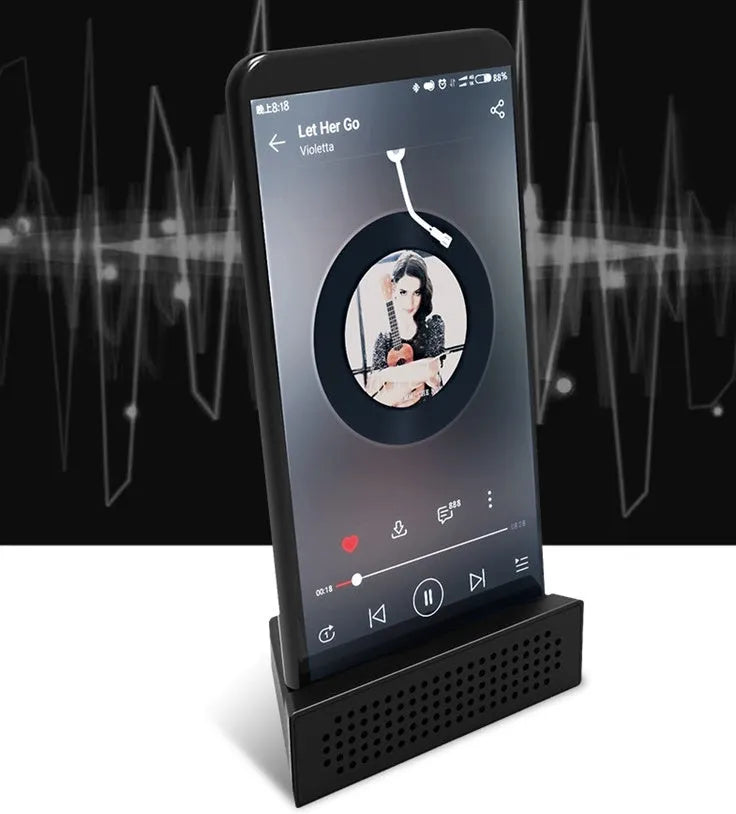 Mini ABS plastic mobile phone amplifier bracket for Apple iPhone models in four colours