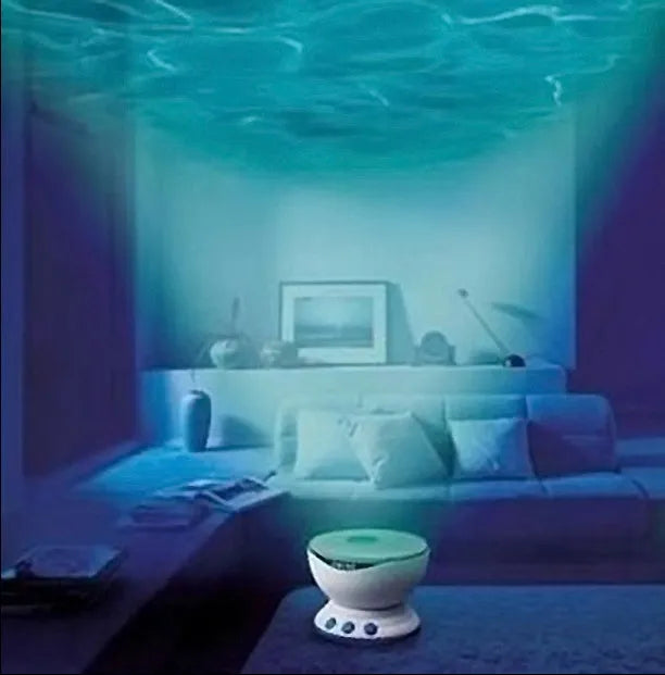 Blue ocean LED projection lamp for wall and ceiling illumination
