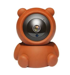 Bear brand 1080P WiFi security camera with auto tracking and infrared night vision for home monitoring.