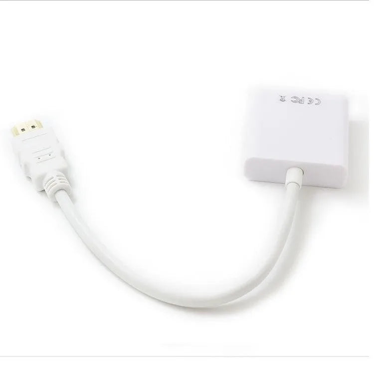 HDMI to VGA female adapter cable with 0.3 metre black copper wire