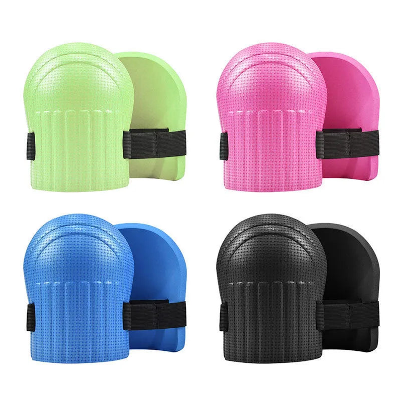 EVA rubber kneepads with 11mm foam cushion for auto repair and construction kneeling