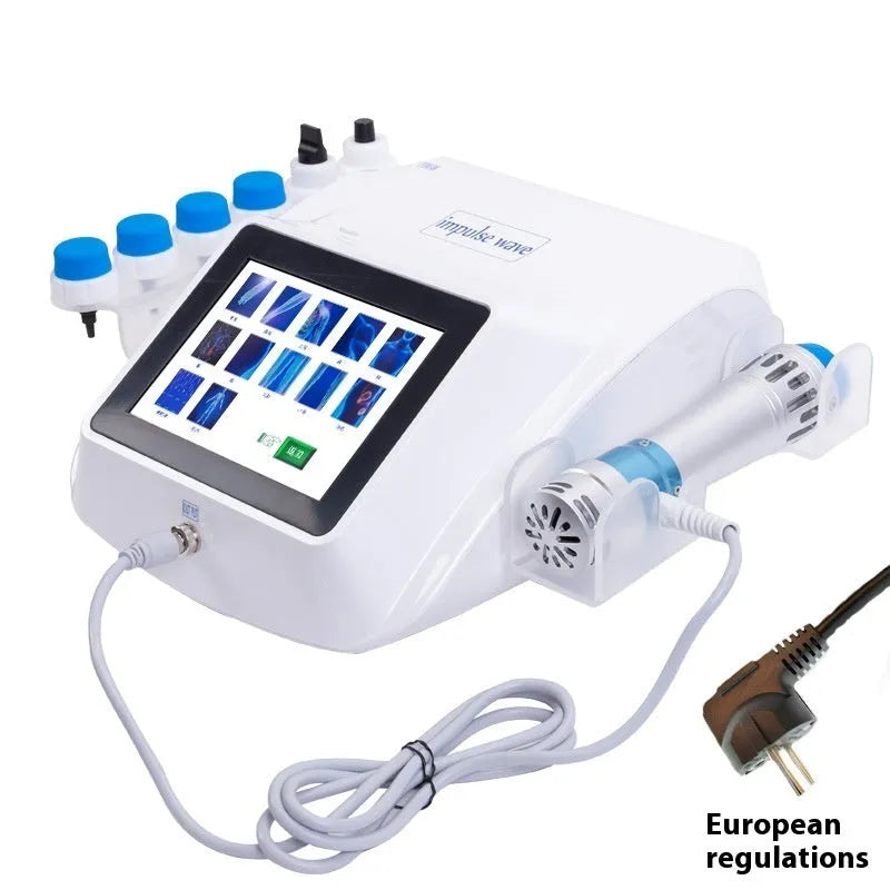 Electromagnetic extracorporeal shock wave physiotherapy instrument handheld device