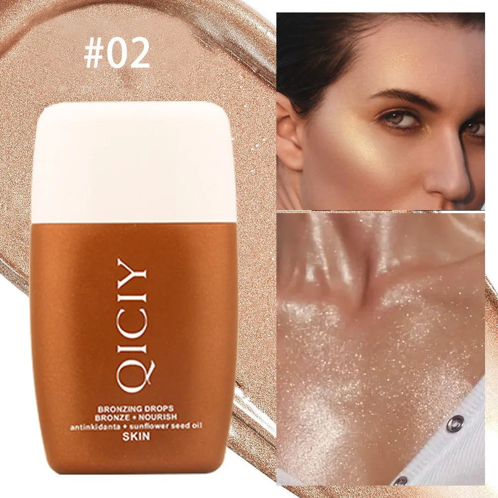 30ml face and body brightening contour liquid bottle with four colour shade options