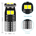 Small round 10mm car light for licence plate with bright white 6000K illumination.