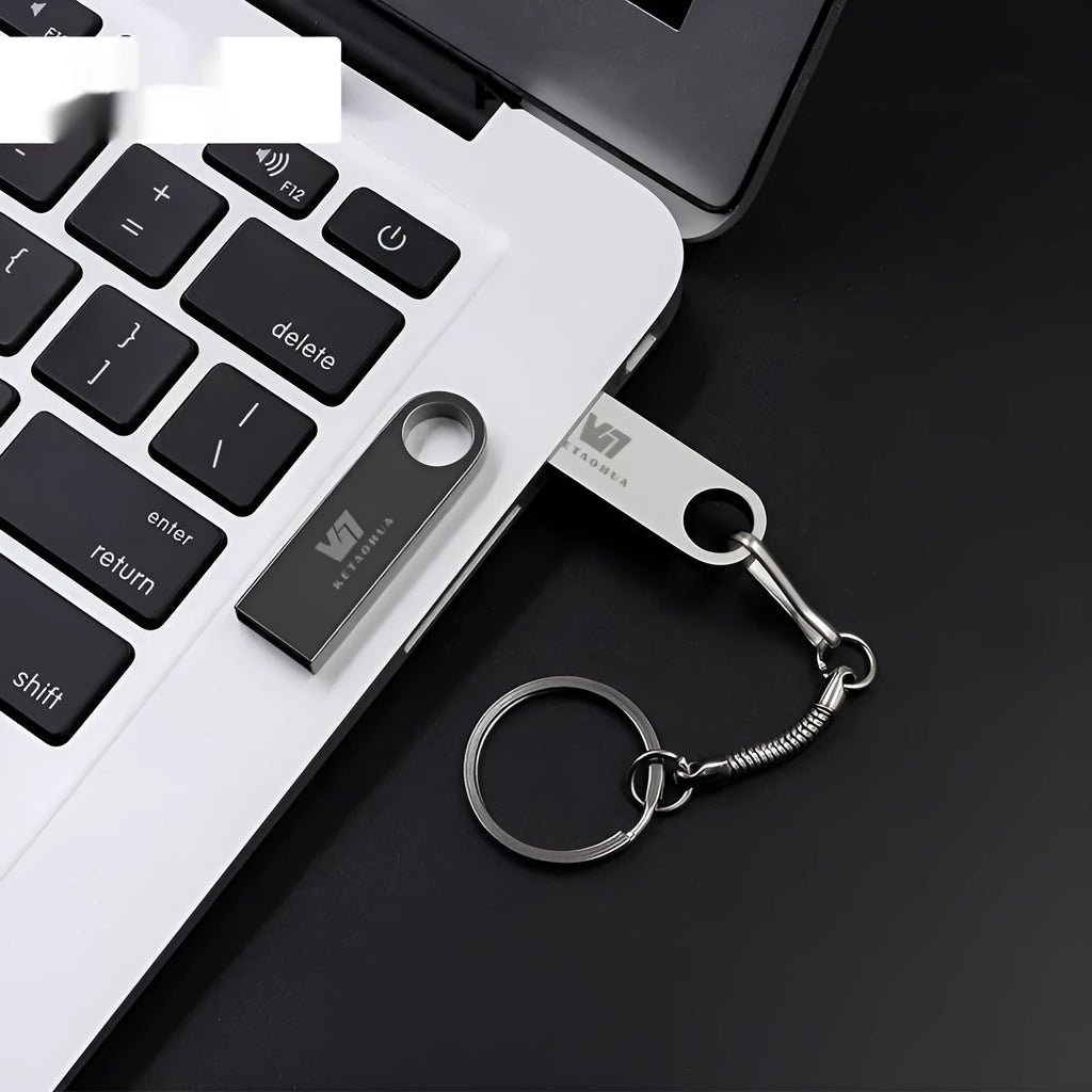 Metal car-shaped USB flash drive showing compact dimensions and multiple colour options