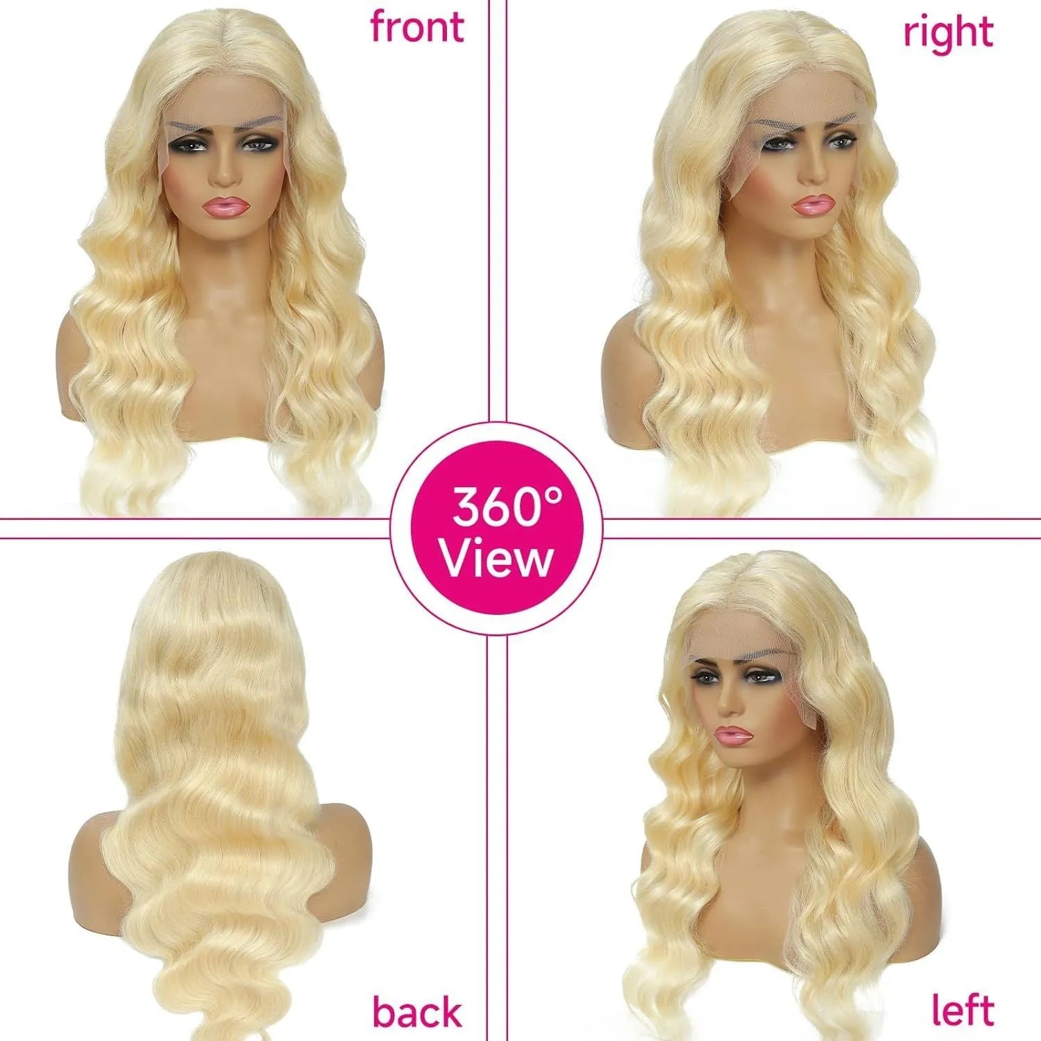 Women's front lace synthetic wig with medium curly hair in colour M1 539 613