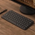 Ultra-thin wireless keyboard and mouse set with USB receiver in white, black, or pink colour options